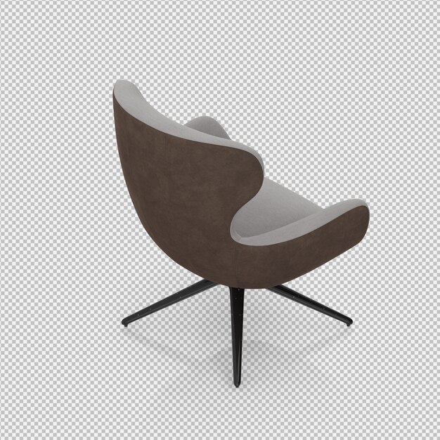 3D-Rendering eines isometrischen Sessels