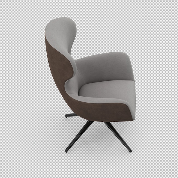 3D-Rendering eines isometrischen Sessels