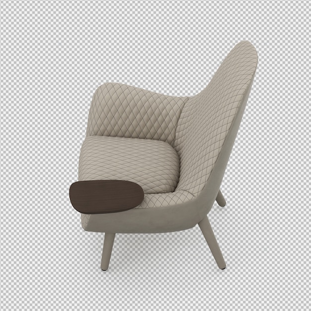 3D-Rendering eines isometrischen Sessels