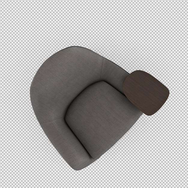 3D-Rendering eines isometrischen Sessels