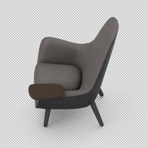 3D-Rendering eines isometrischen Sessels