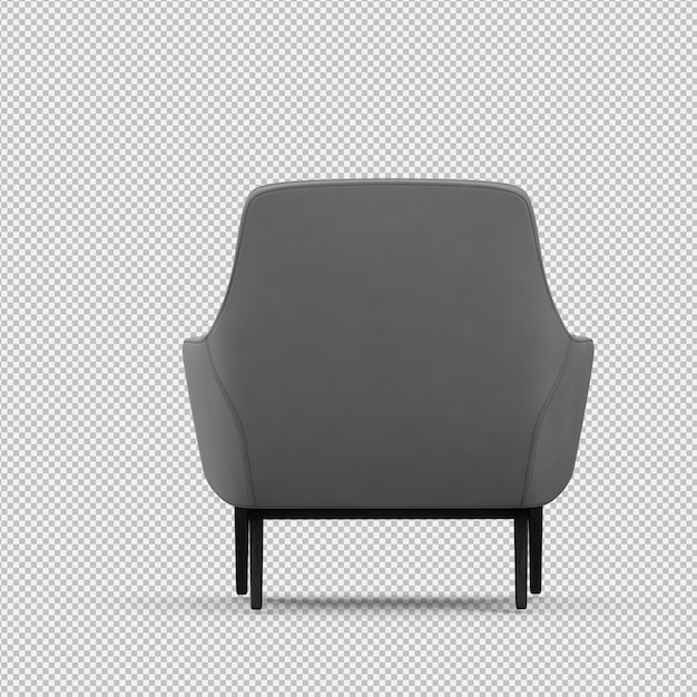 3D-Rendering eines isometrischen Sessels