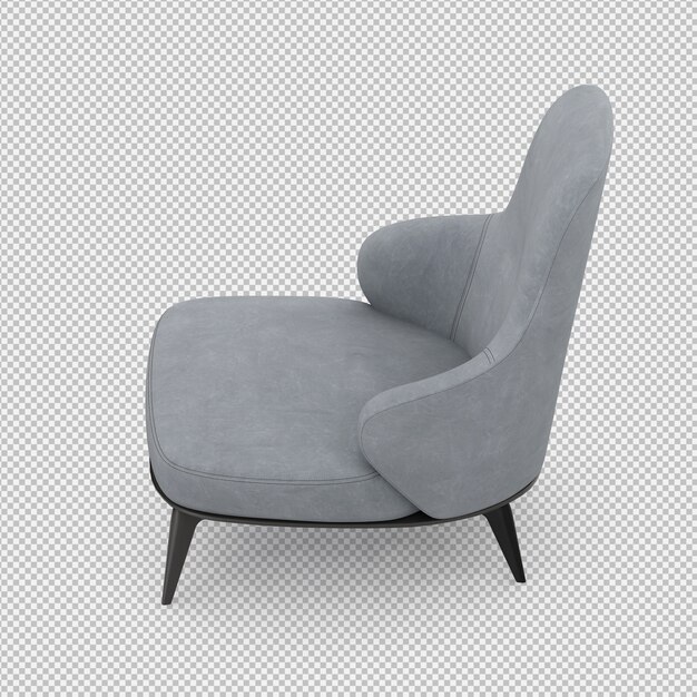 3D-Rendering eines isometrischen Sessels