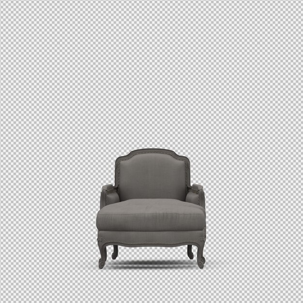 3D-Rendering eines isometrischen Sessels