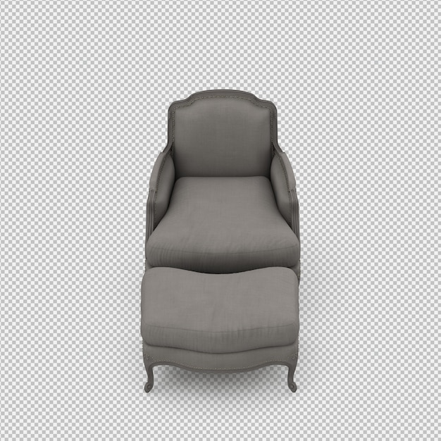3D-Rendering eines isometrischen Sessels