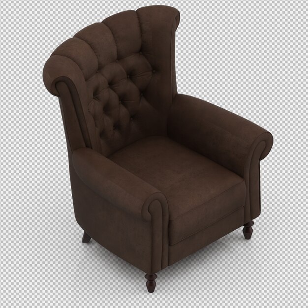 3D-Rendering eines isometrischen Sessels