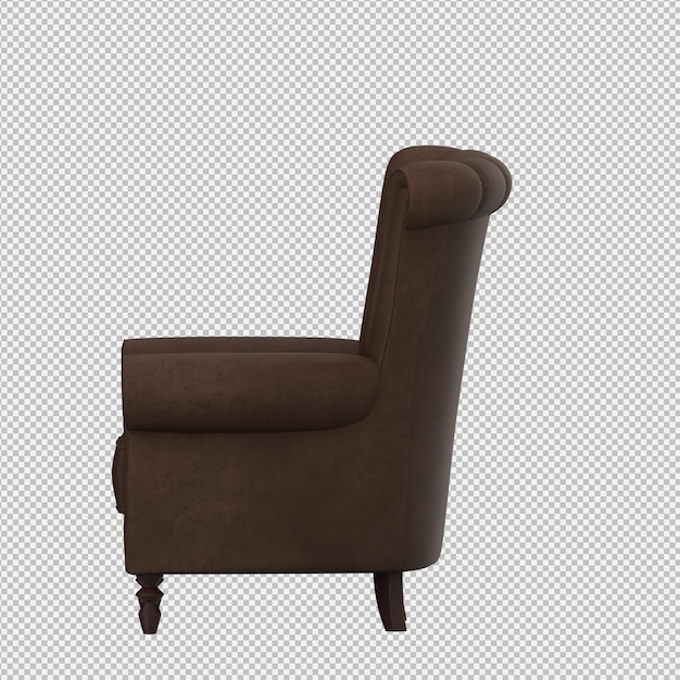 3D-Rendering eines isometrischen Sessels