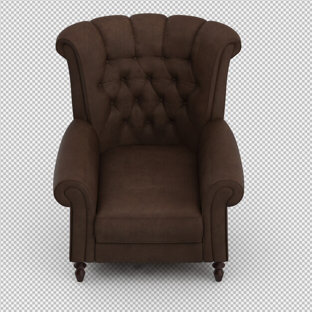 3D-Rendering eines isometrischen Sessels