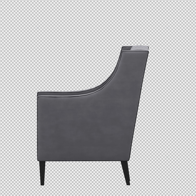 3D-Rendering eines isometrischen Sessels