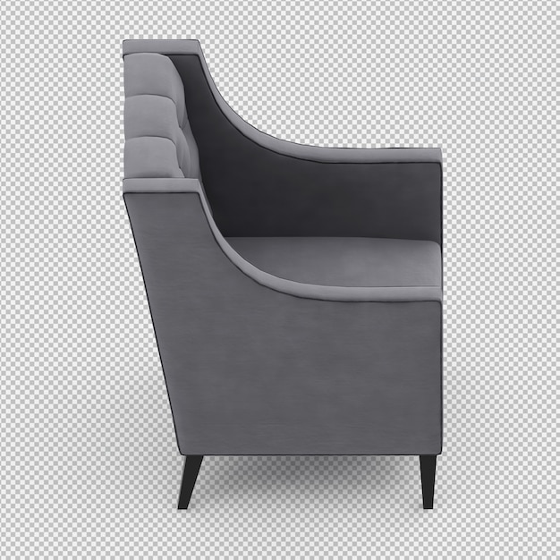 3D-Rendering eines isometrischen Sessels