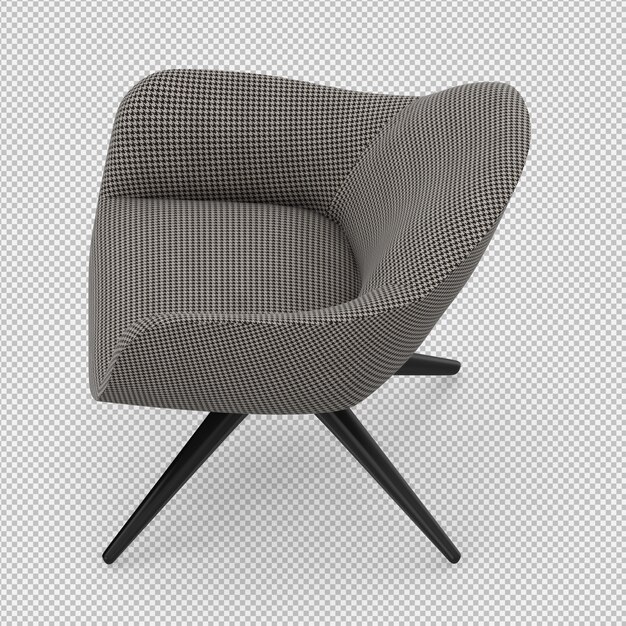 3D-Rendering eines isometrischen Sessels
