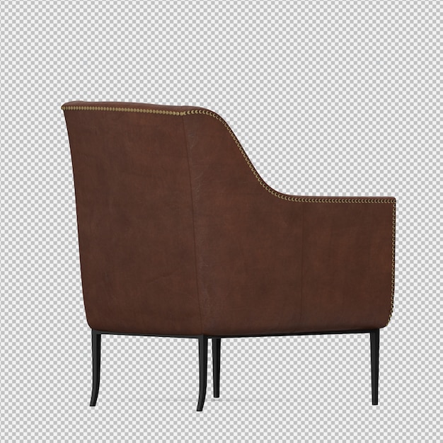 3D-Rendering eines isometrischen Sessels