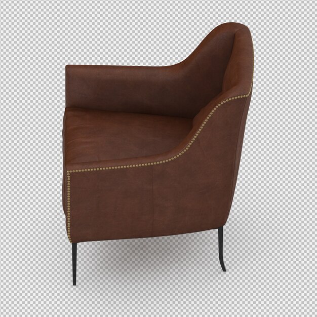 3D-Rendering eines isometrischen Sessels