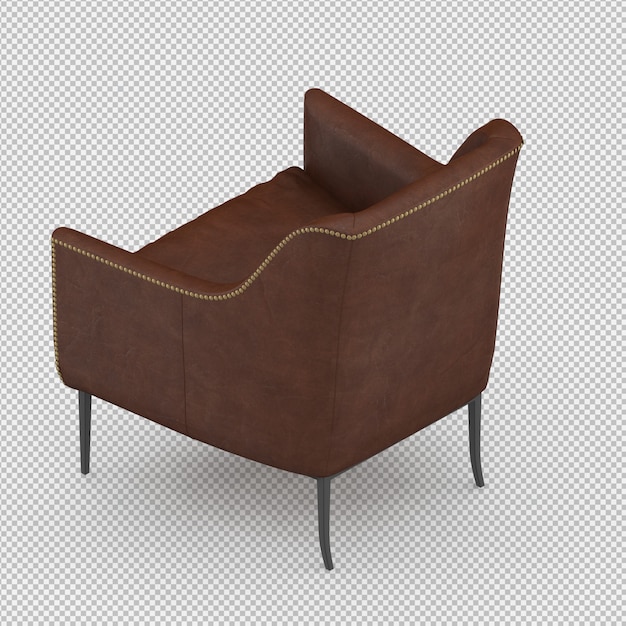 3D-Rendering eines isometrischen Sessels