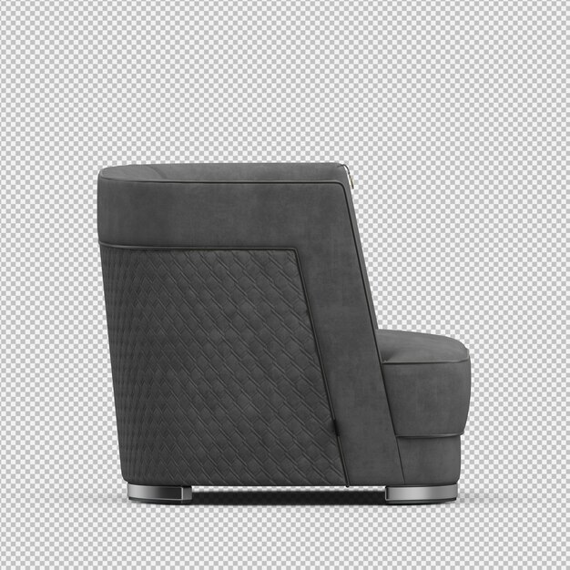 3D-Rendering eines isometrischen Sessels