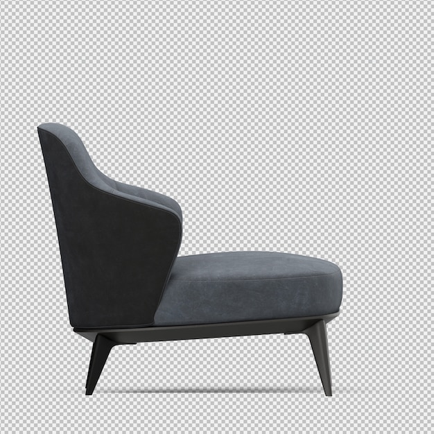 3D-Rendering eines isometrischen Sessels