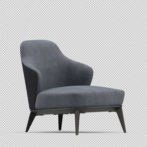 3D-Rendering eines isometrischen Sessels