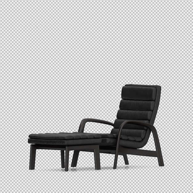 3D-Rendering eines isometrischen Sessels
