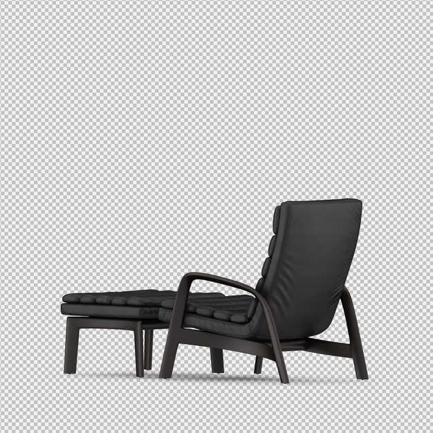3D-Rendering eines isometrischen Sessels