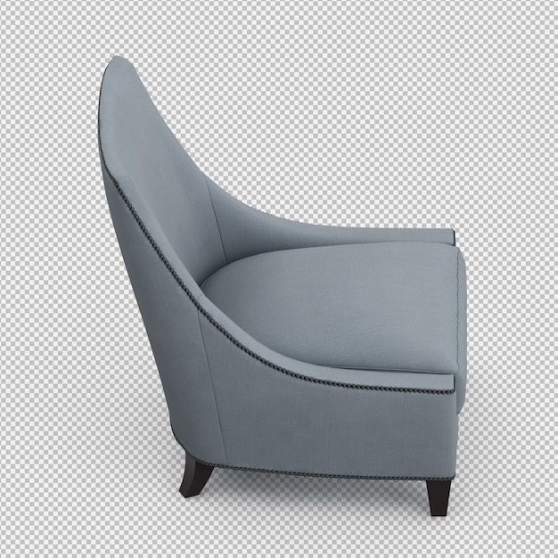 3D-Rendering eines isometrischen Sessels