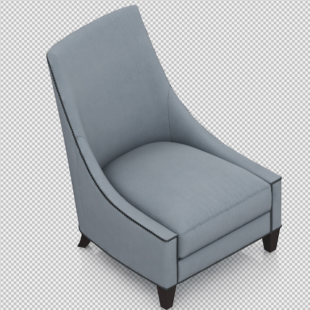 3D-Rendering eines isometrischen Sessels