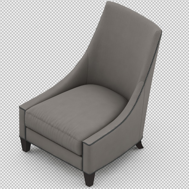 3D-Rendering eines isometrischen Sessels