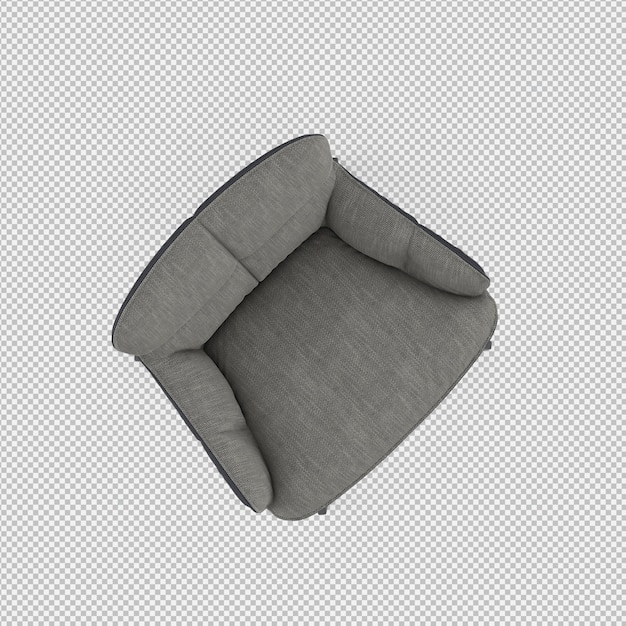 3D-Rendering eines isometrischen Sessels