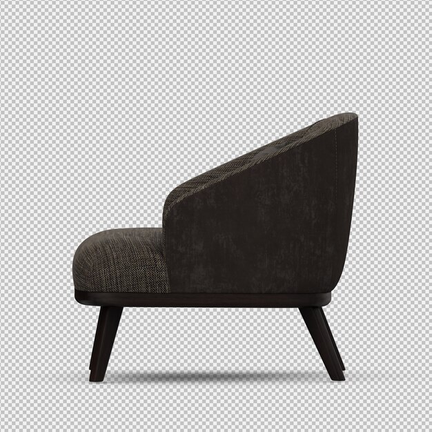3D-Rendering eines isometrischen Sessels