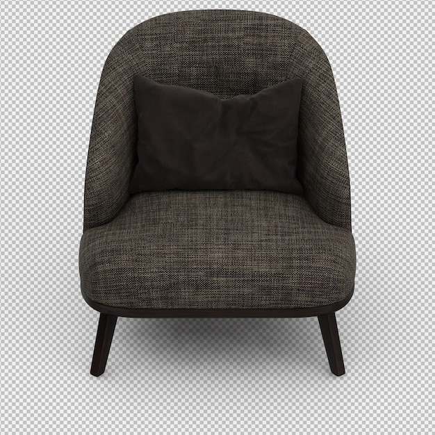 3D-Rendering eines isometrischen Sessels