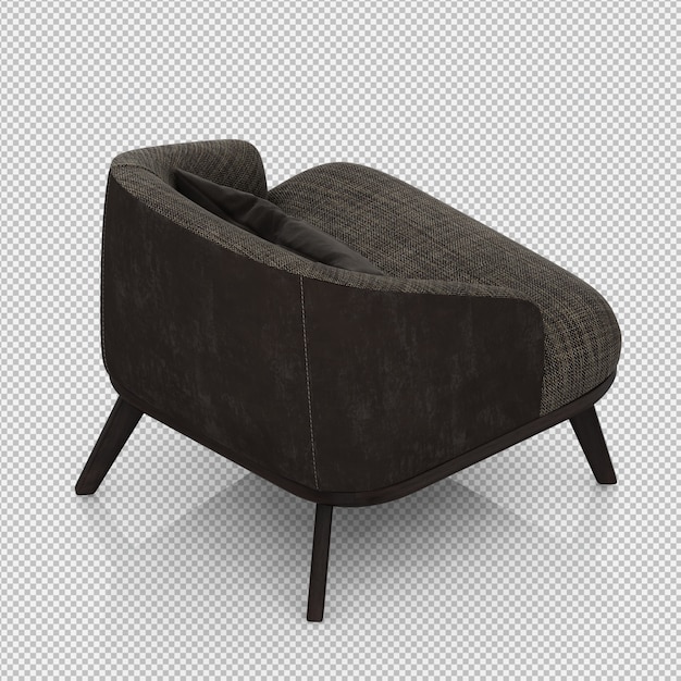 3D-Rendering eines isometrischen Sessels