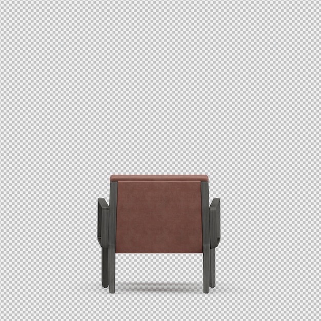 3D-Rendering eines isometrischen Sessels