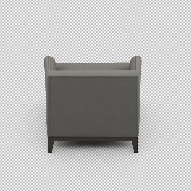 3D-Rendering eines isometrischen Sessels