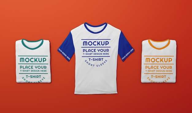 3D-Rendering eines minimalen T-Shirt-Modells