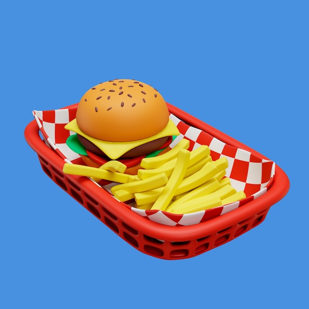 3D-Rendering eines Restaurants