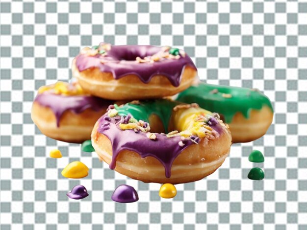 PSD 3d-rendering eines schokoladen-donuts png