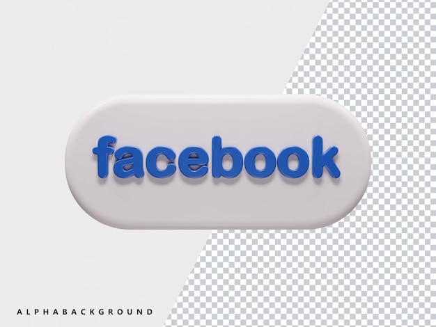 3D-Rendering-Facebook-Symbol