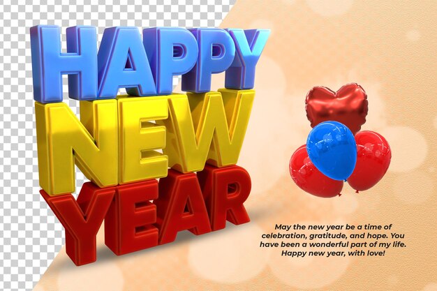 3D-Rendering Frohes neues Jahr 2024 goldene 3D-Texteffekt-Banner-Design-Vorlage