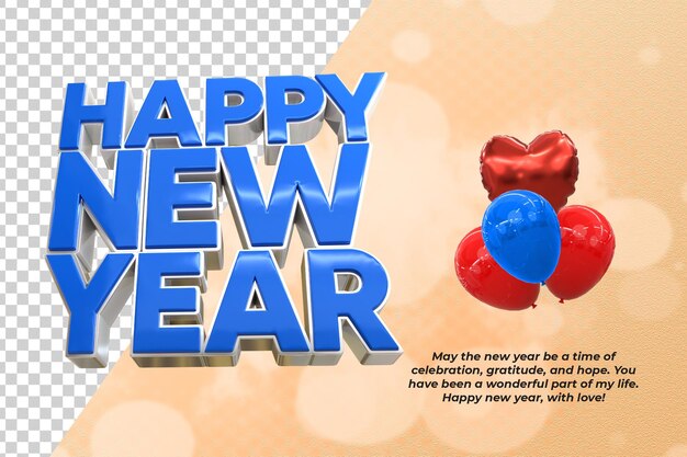 3D-Rendering Frohes neues Jahr 2024 goldene 3D-Texteffekt-Banner-Design-Vorlage