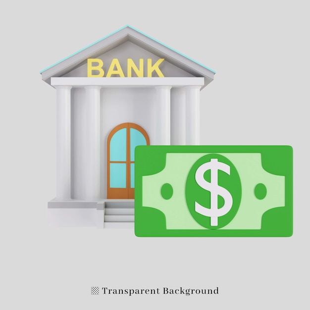 PSD 3d-rendering-icon-bank