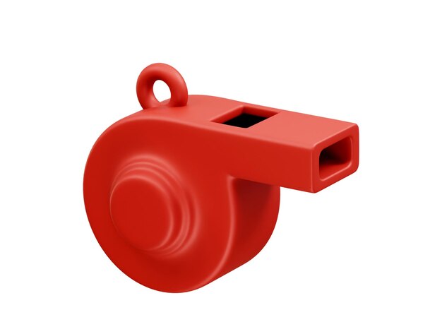 3D-Rendering-Illustration des Ikonen der Plastikpfeife