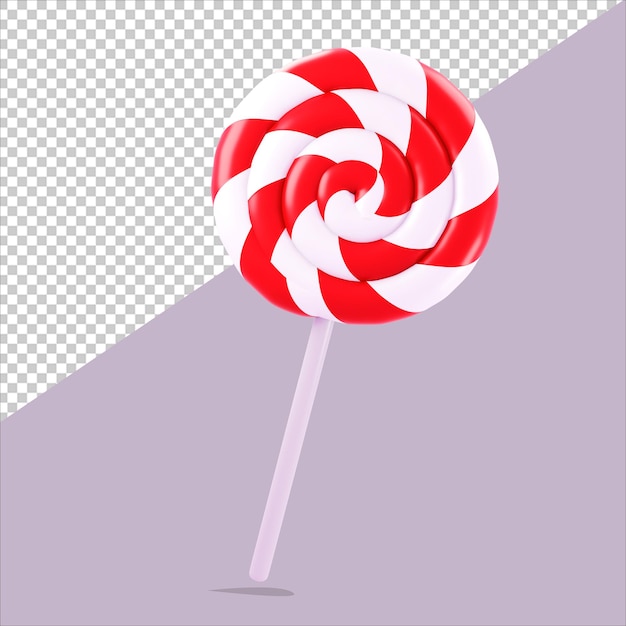 3D-Rendering-Illustration von Lollipop Candy