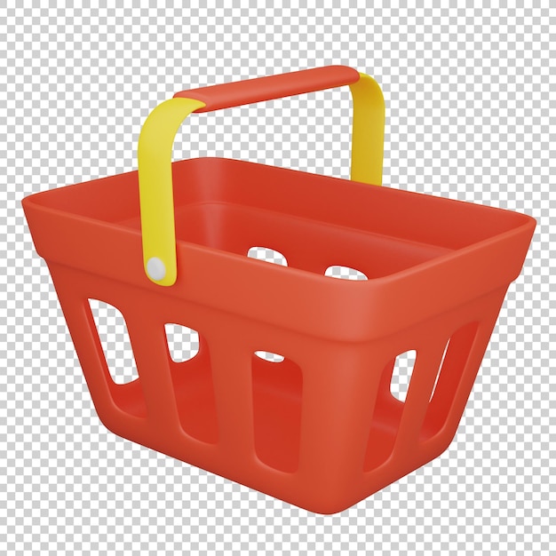 3d rendering illustrazione carrello isolato