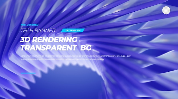 3D-Rendering-Karten-Technologie-Hintergrundvorlage