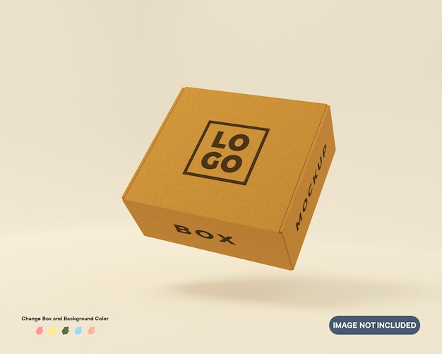 3D-Rendering Kartonverpackungsmodell