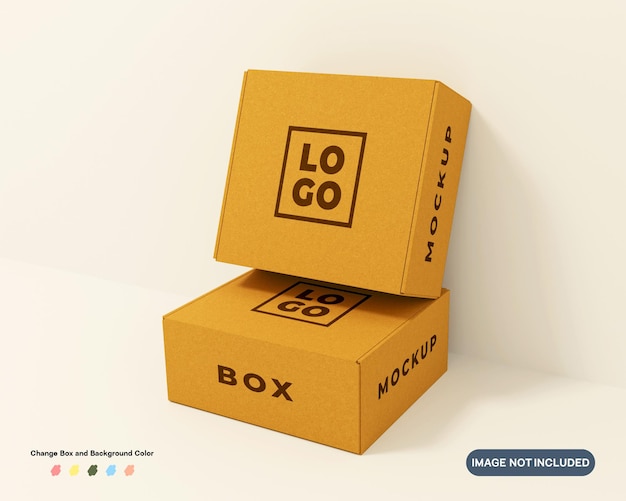3D-Rendering Kartonverpackungsmodell