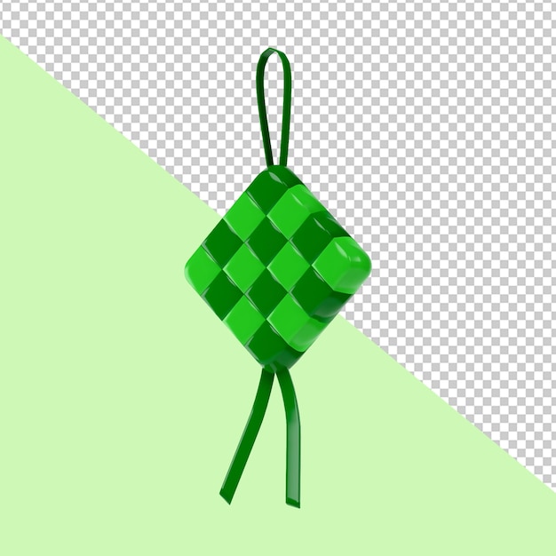 PSD 3d-rendering ketupat