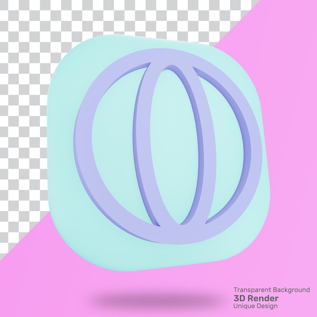 3d-rendering kugelsymbol premium psd