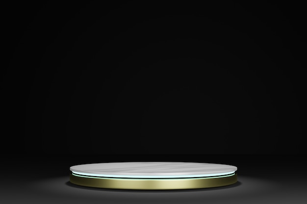 3D-Rendering leeres Podium-Modell