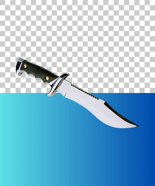 3D-Rendering-Messer mit durchsichtigem Hintergrund