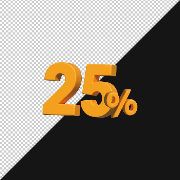 3D-Rendering mit 25 Rabattverkaufsangeboten